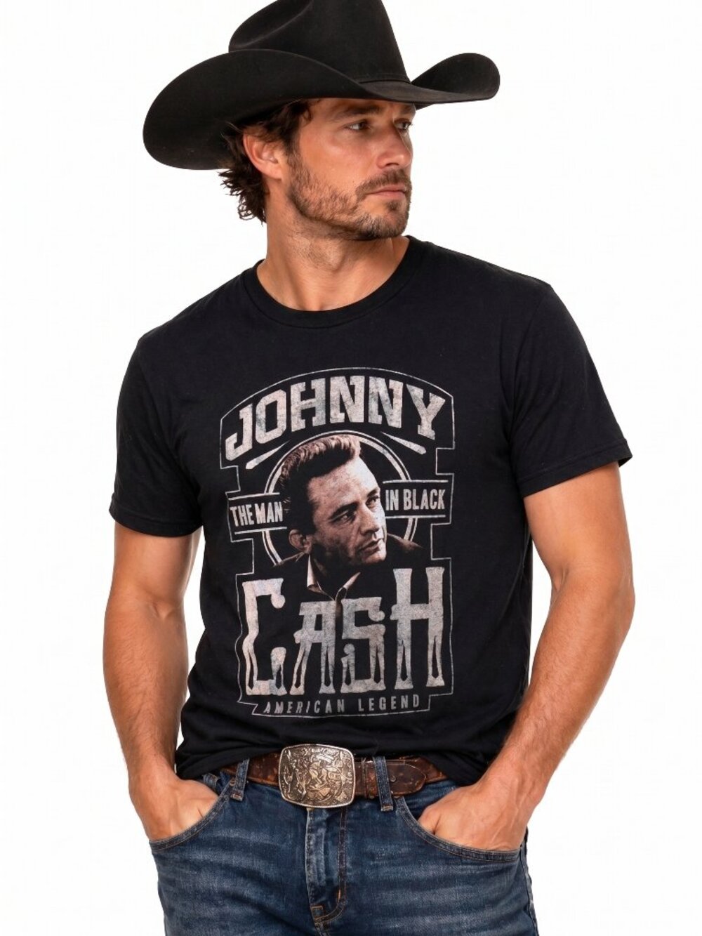 MENS JOHNNY CASH BAND TEE